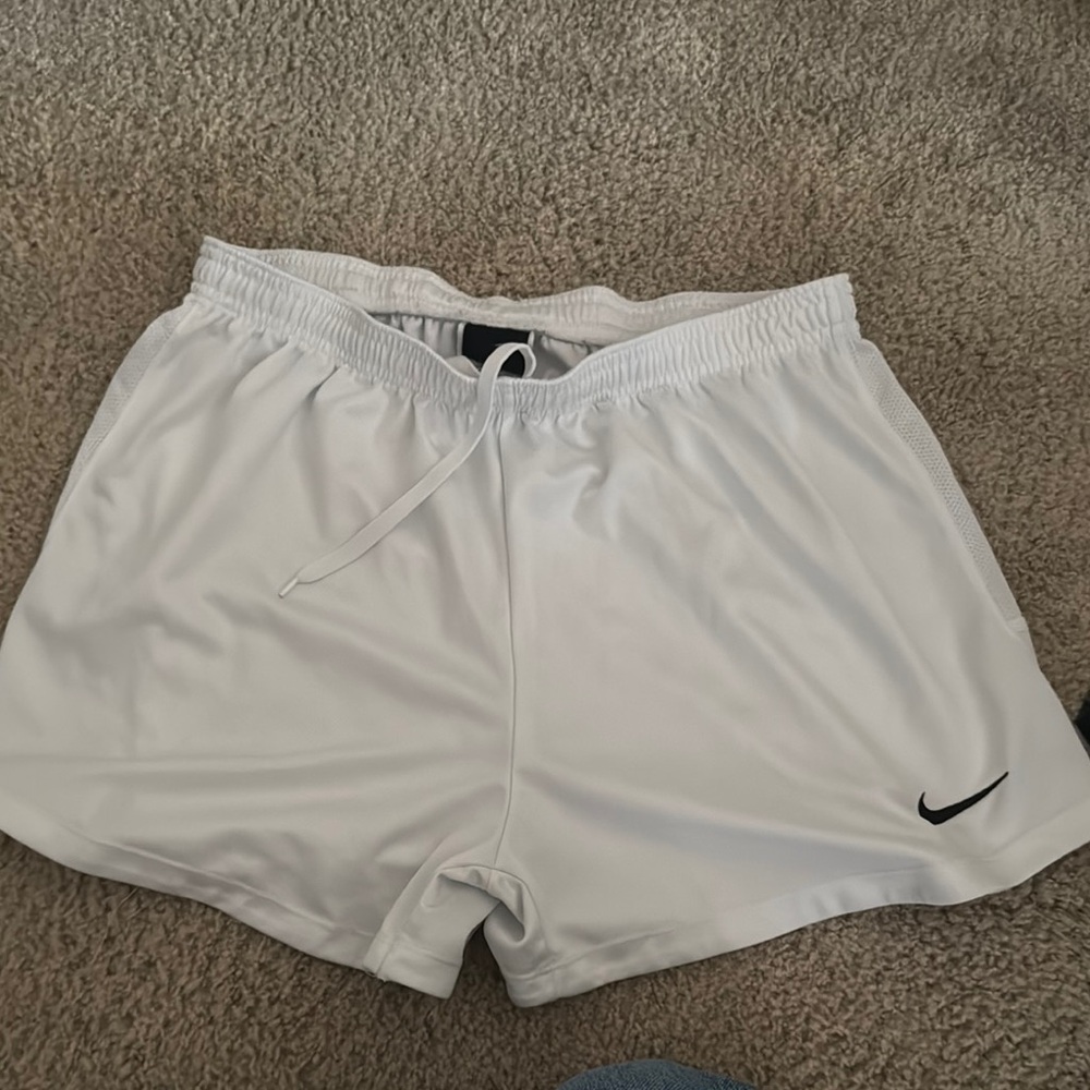 Nike White Sports Shorts